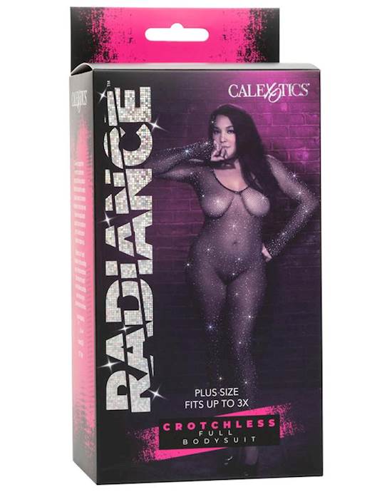 Radiance Plus Size Crotchless Full Body Suit