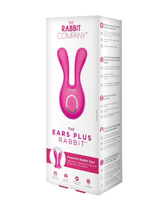 The Ears Plus Rabbit Hot Pink