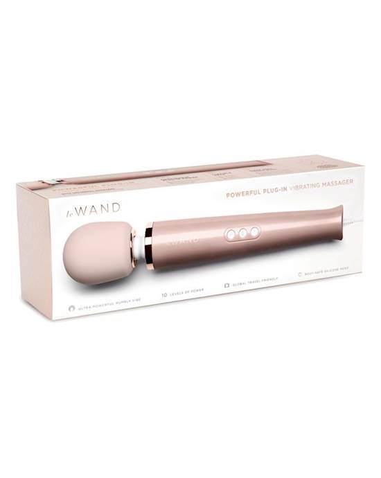 Le Wand Plug-in Vibrating Massager Rose Gold
