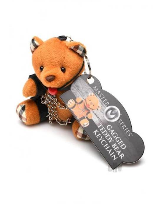 Ms Gagged Teddy Bear Keychain
