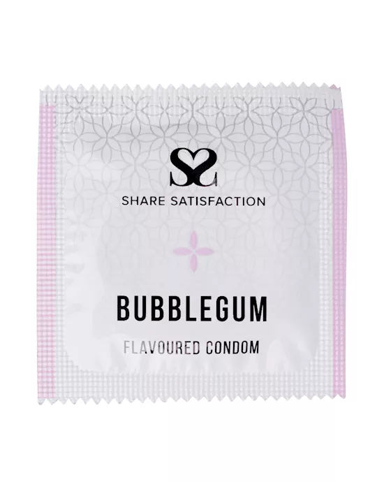 Share Satisfaction Bubblegum Flavoured Condoms  50 pack