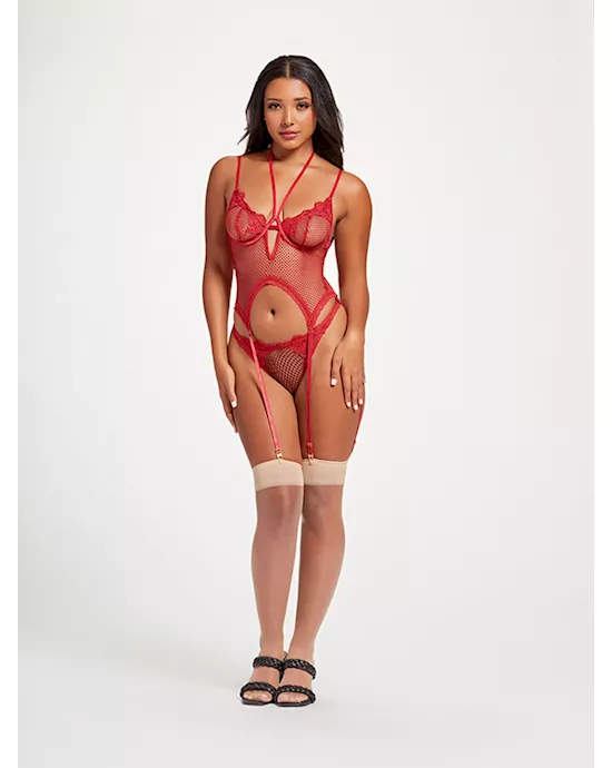 Nothing but Net Two Piece Camidoll Set STM11457PRedOS