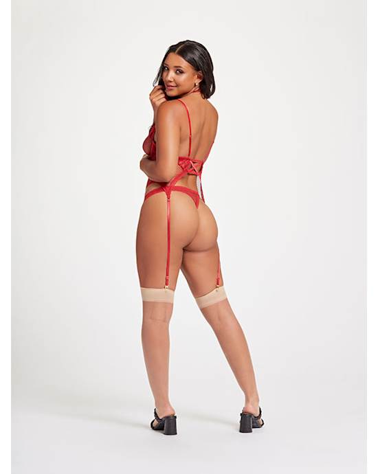 Nothing But Net Two Piece Camidoll Set Stm-11457p-red-o/s