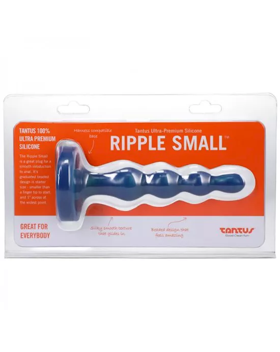 Tantus Ripple Small 8 In Anal Beads Dildo Firm Malachite