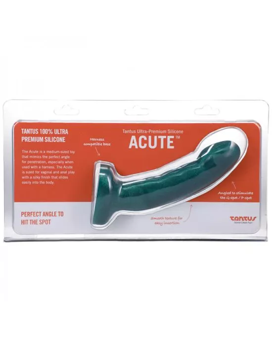 Tantus Acute Silicone Dildo Emerald