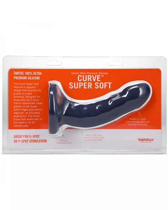 Tantus Curve Dildo Mediumfirm Sapphire
