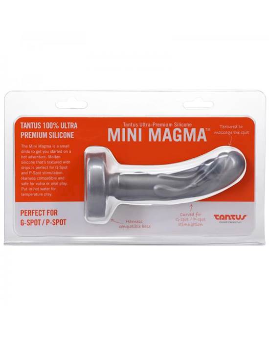 Tantus Mini Magma 5 In. Fantasy Dildo Firm Silver