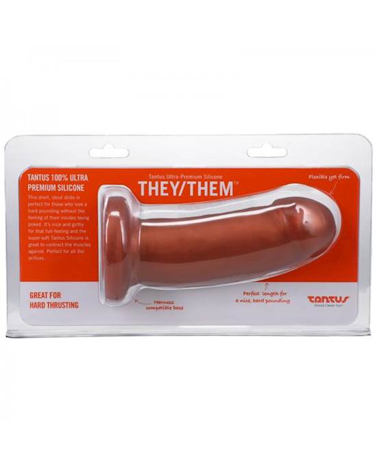 Tantus Theythem 55 In Dildo Soft Copper