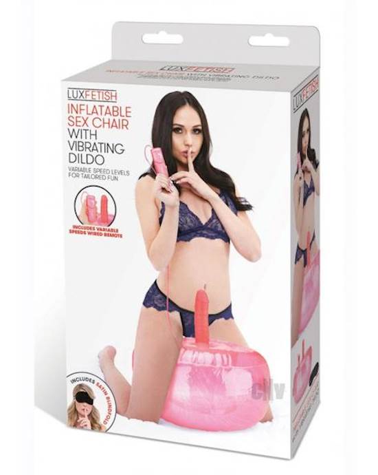 Lux F Inflatable Sex Chair W/vibe Dildo