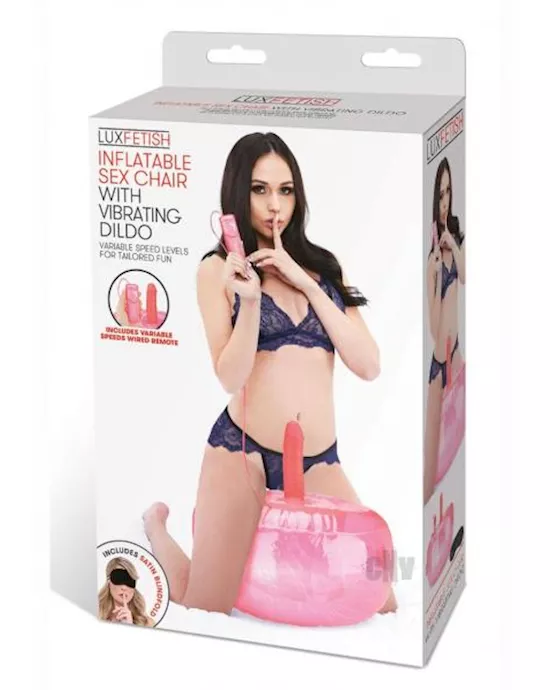 Lux F Inflatable Sex Chair wVibrating Dildo