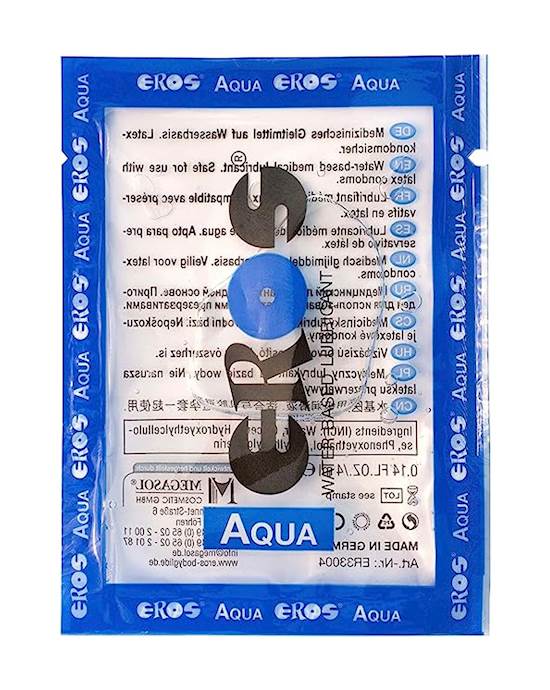 EROS AQUA Water Based Lubricant Sachet