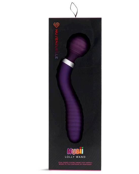 Nu Sensuelle Nubii Lolly 10 Speed Flexible Wand Purple
