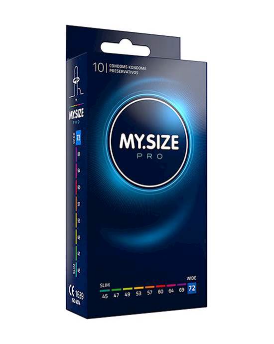 My Size Pro 72mm Condoms 10 Pack