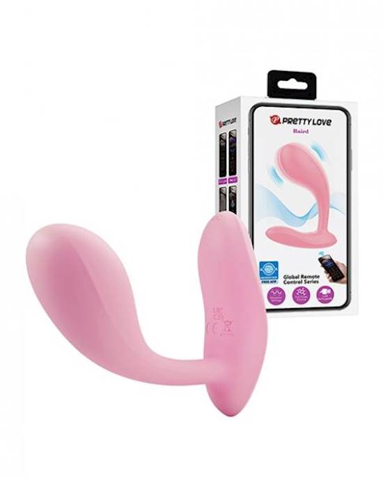 Pretty Love Baird Appenabled Vibrating Butt Plug  Hot Pink