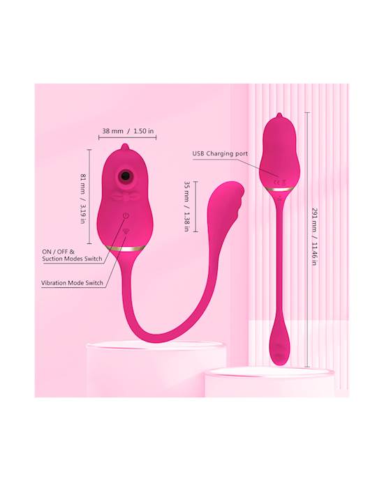 Amore Bow Tail Suction Vibrator