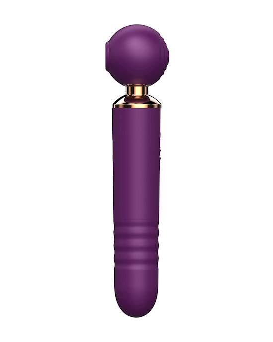 Amore Glamour Suction Tapping Thrusting Wand Vibrator