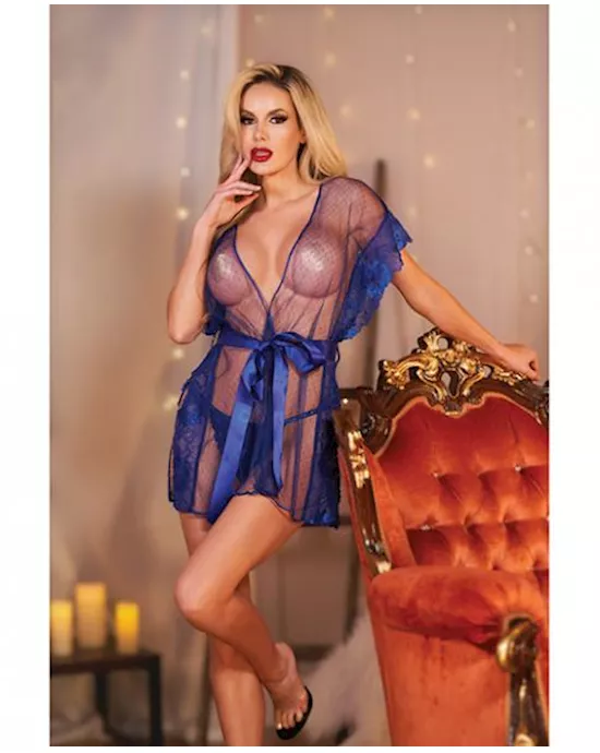 Allure Leah Lace  Mesh Open Side Cover Up