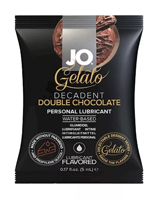 System Jo Gelato Decadent Double Chocolate Water Based Lubricant Sample