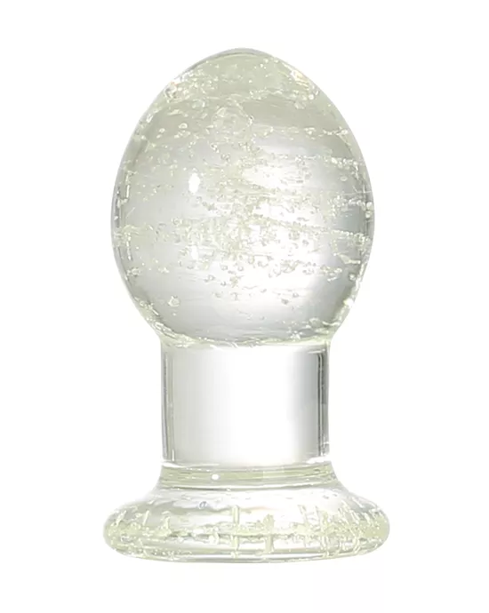 Lucent Glow in the Dark Globe Glass Butt Plug