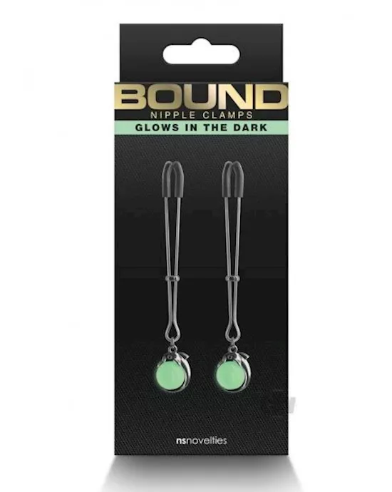 Bound Nipple Clamps G1 Glow in the Dark