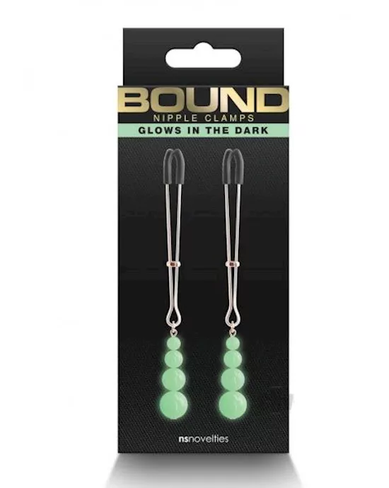 Bound Nipple Clamps G2 Glow in the Dark