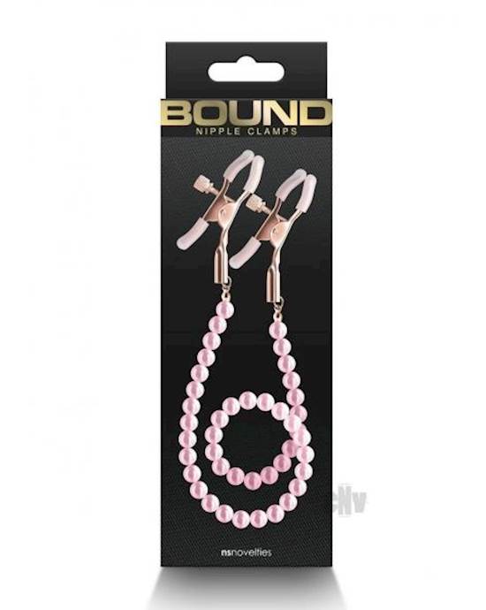 Bound Nipple Clamps Dc1 Rose Gld/pnk