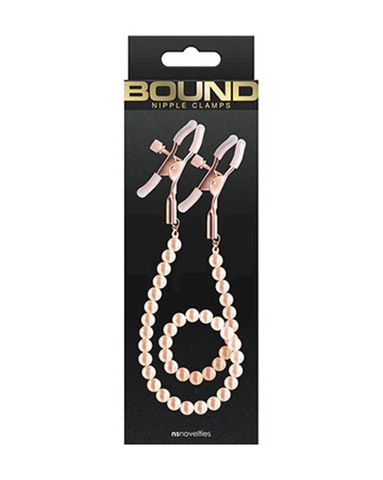 Bound Nipple Clamps Dc1 Rose Gld