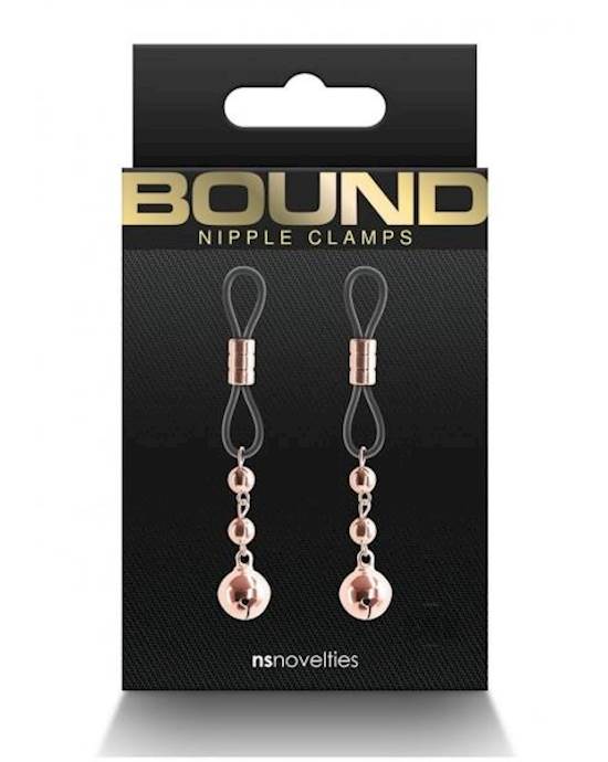 Bound Nipple Clamps D1 Rose Gold