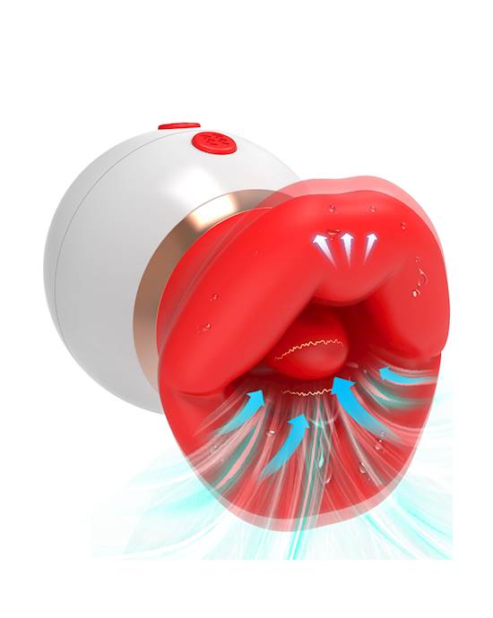 Juicy Lips Licking Suction Toy