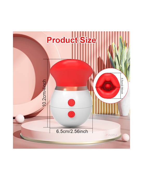 Juicy Lips Licking Suction Toy