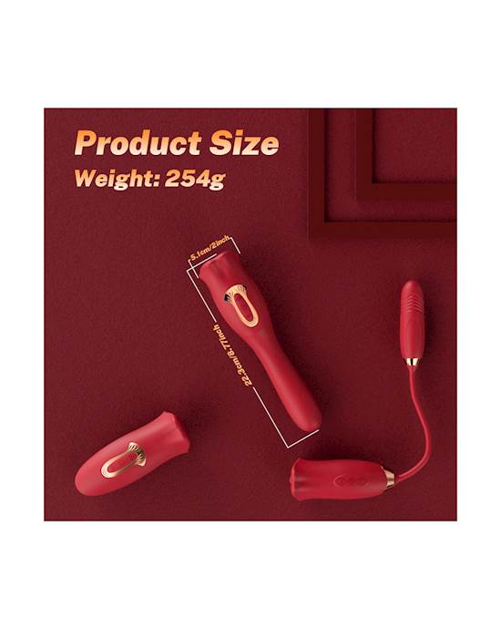 Ruby Lips Double Ended Licking Vibrator