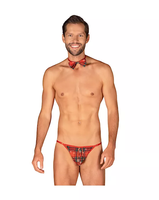 Obsessive Mr Merrilo Thong  Bow Tie