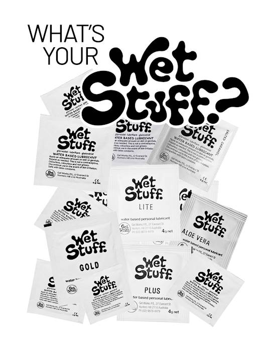 Wet Stuff Lube Tester Pack - 12 X 4g Sachets