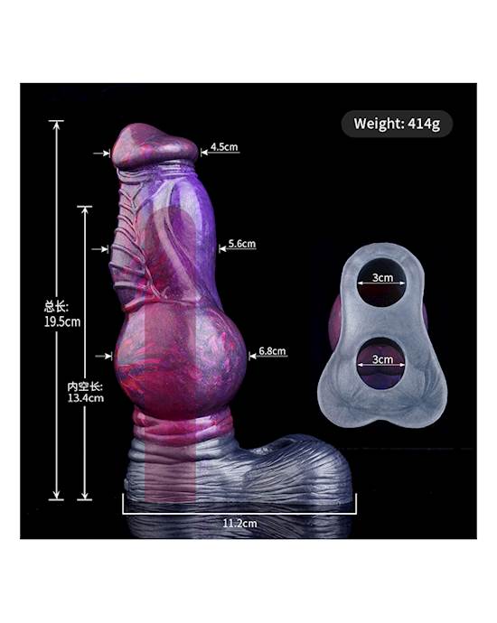 Wild Eternal Penis Extension Sleeve With Ball Ring