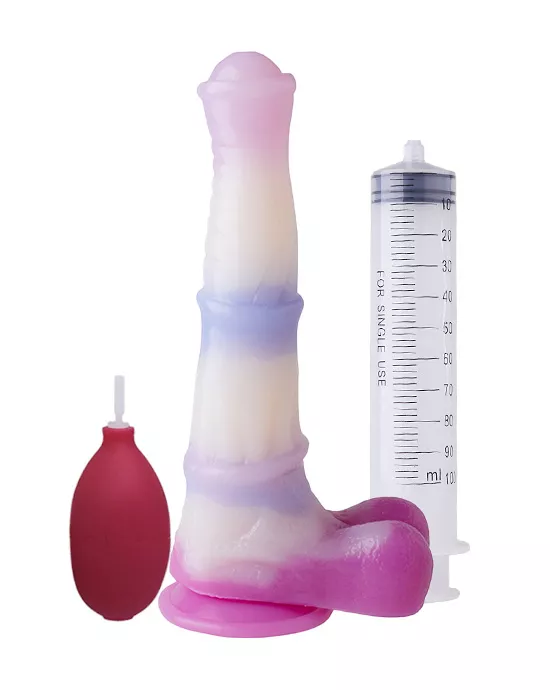 Wild Mischievous Mustang Squirting Fantasy Dildo with Balls