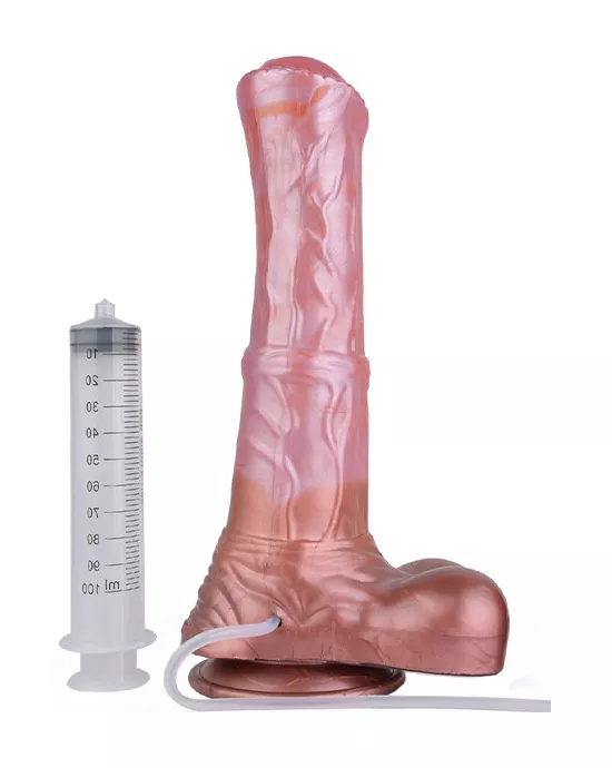 Wild Magnificent Stallion Squirting Fantasy Dildo with Balls