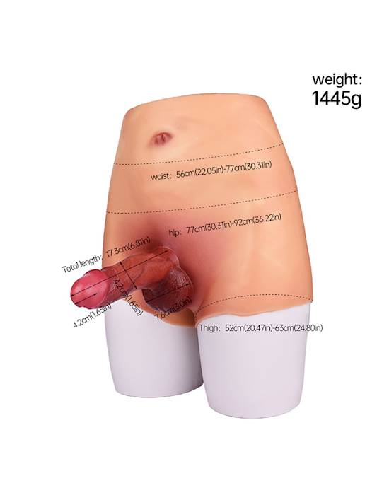 Skin-like Silicone Penis Shorts