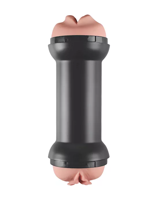 DoubleEnded Mouth and Vagina Masturbator