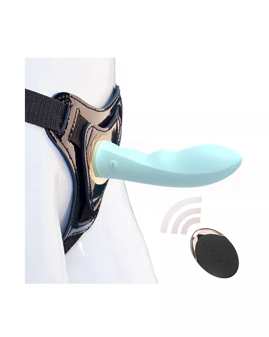 Slimline Feast On Me Remote Controlled Vibrating StrapOn