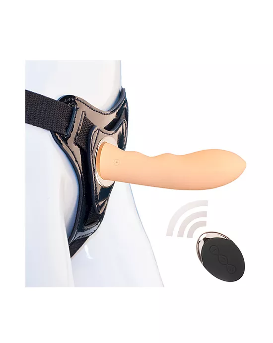 Slimline Feast On Me Remote Controlled Vibrating StrapOn