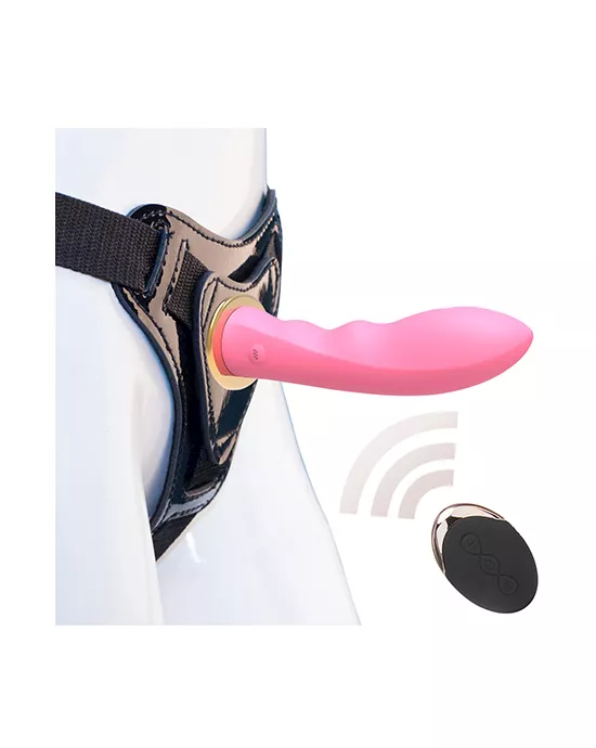 Slimline Feast On Me Remote Controlled Vibrating StrapOn