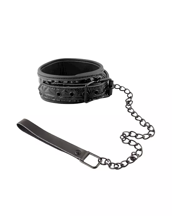 Owned Pyramid Pattern Collar and Leash