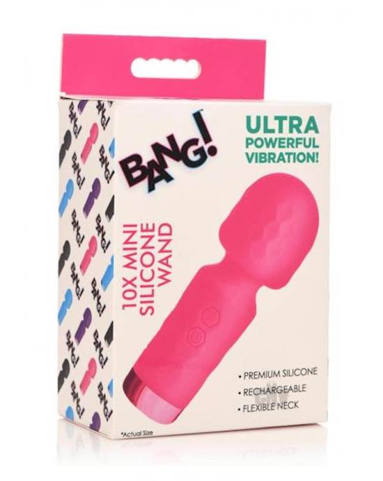 Bang 10x Mini Silicone Wand Pink