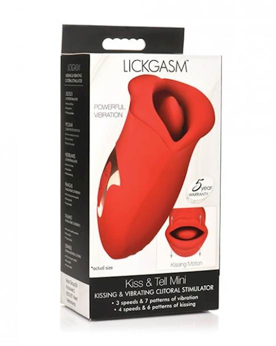 Lickgasm Kiss Tell Mini Red