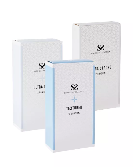 Share Satisfaction Ultra Condoms  3 x 12 Pack