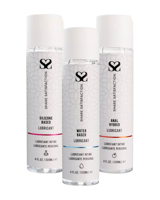 Share Satisfaction Lubricant Full Bundle 3 Pack