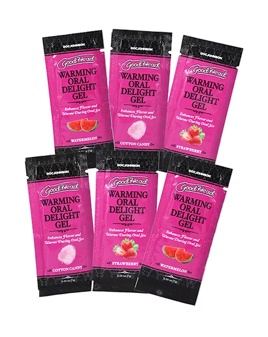 GoodHead Warming Oral Delight Gel  6 Pack