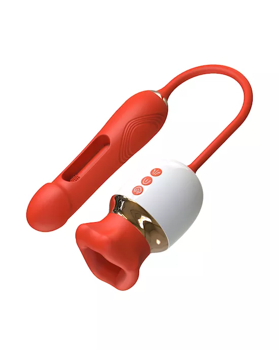 Hot Lips Licking and Thrusting Vibrator