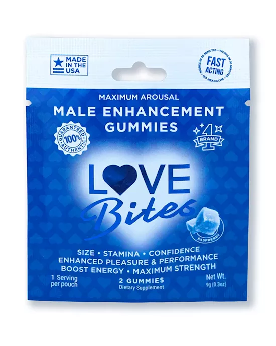 Love Bites  Male Enhancements Gummies  2 pcs per pack