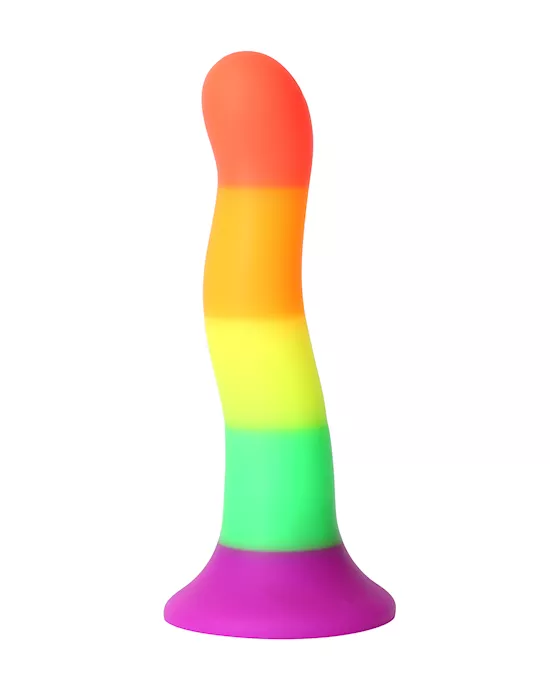 Rainbow Squirm Silicone Dildo